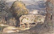 Cart Shed and Lane Samuel Palmer